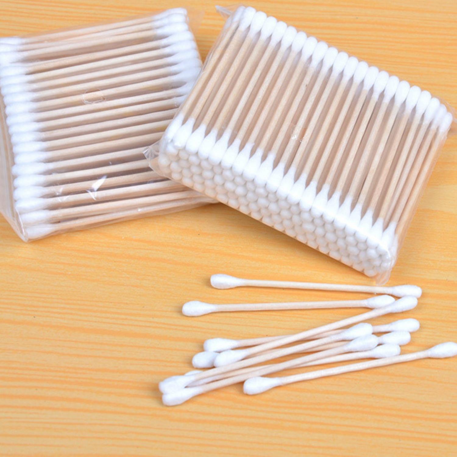 Bịch tăm bông 100 que thân gỗ