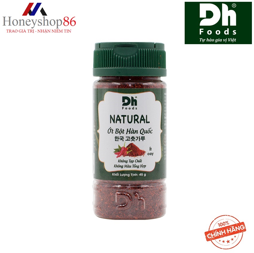 Natural ớt bột hàn quốc dh foods 45g dhgvt65 honeyshop86