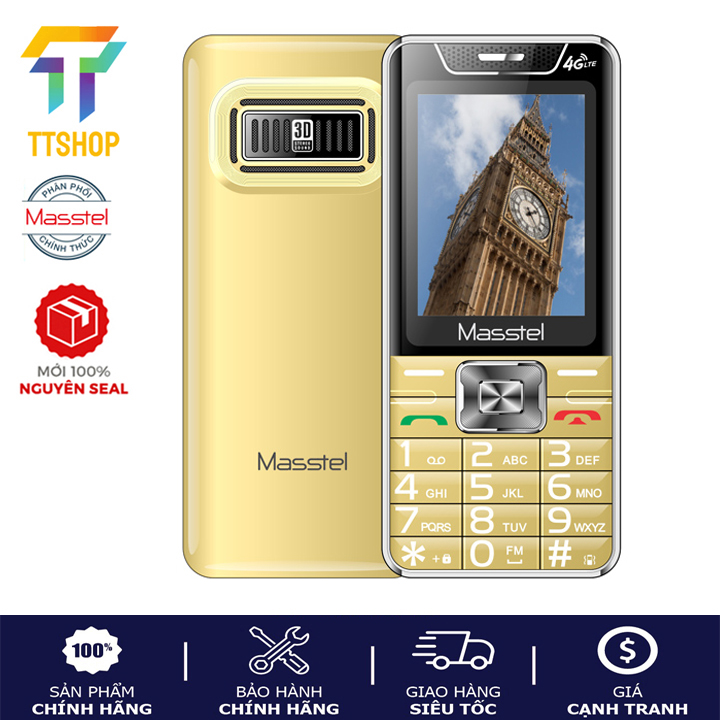 Điện thoại di động masstel izi 55 4g - hàng chính hãng - mới nguyên seal - bảo hành 12 tháng