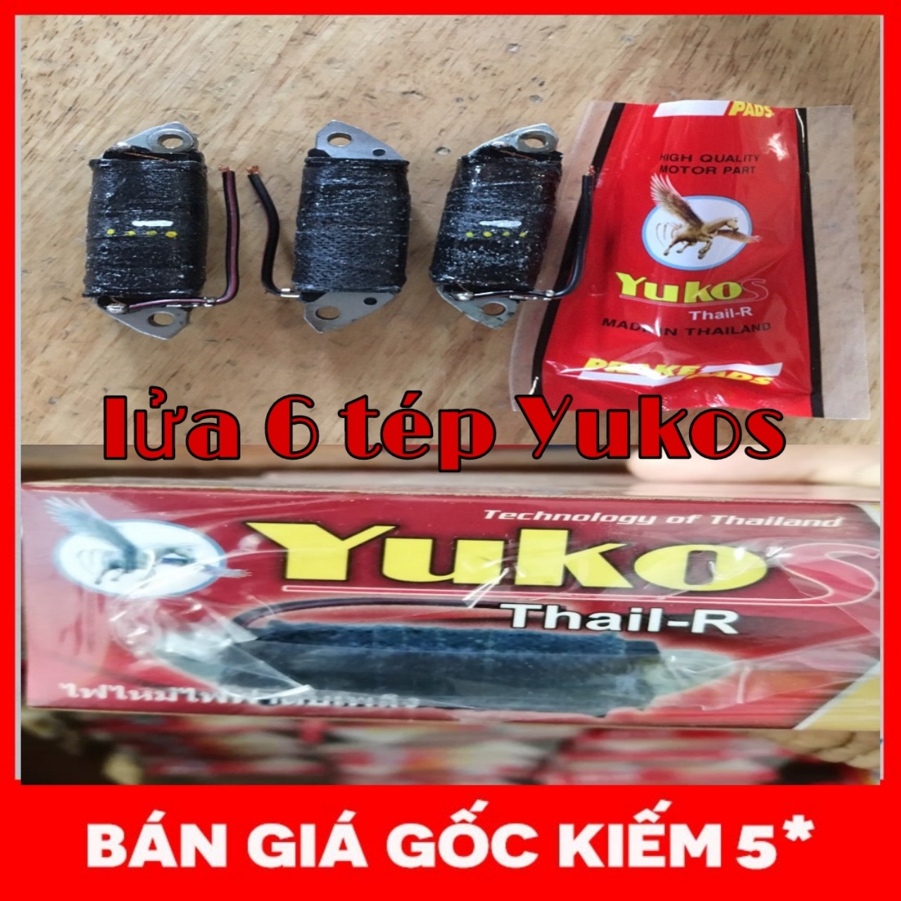 Mobin lửa 6 tép dream, wave nhỏ yukos thái, toko