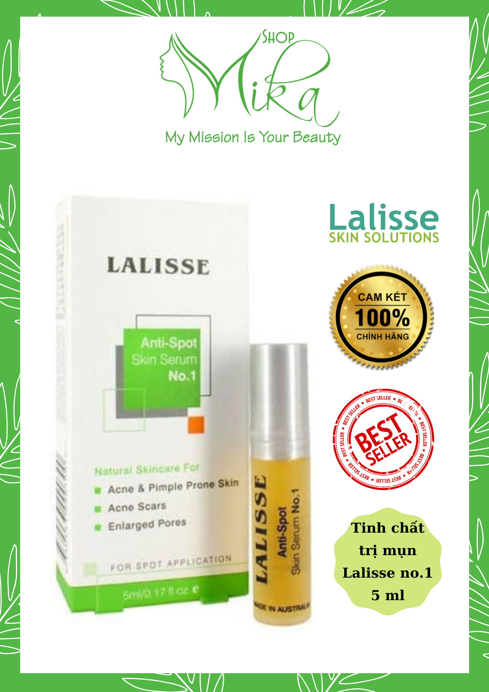 Tinh Chất Cho Da Mụn - Lalisse Anti Spot Skin no.1 5ml