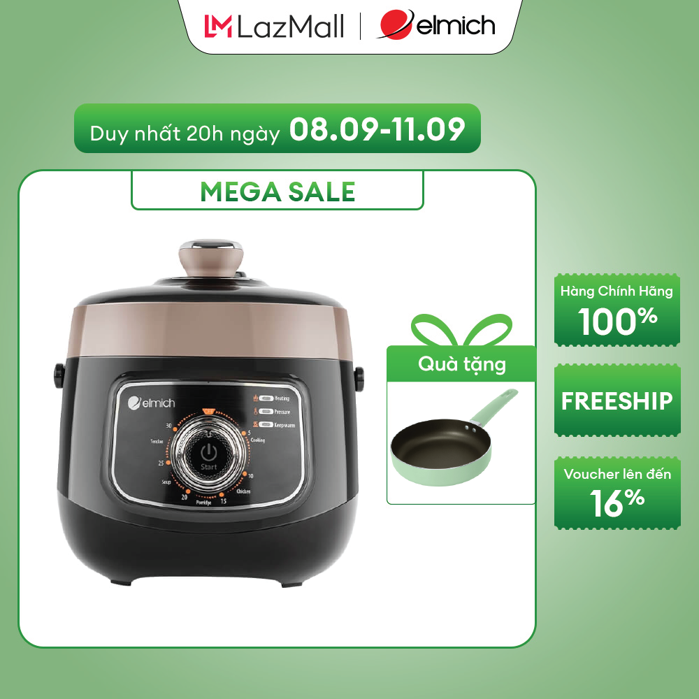 (Chỉ 20h ngày 09-12.10)Nồi áp suất Elmich PCE-1805 thể tích 2,5L
