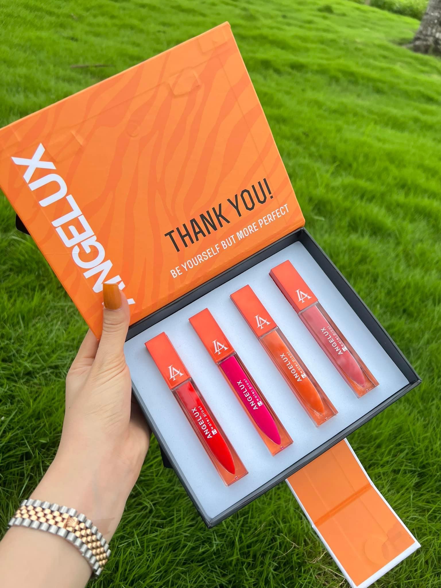 [Siêu hot] 12 bảng màu Son Kem Lì Siêu Đẹp, Bền Màu, Lâu Trôi ANGELUX mẫu mới dung tích lớn - 80.2 ml