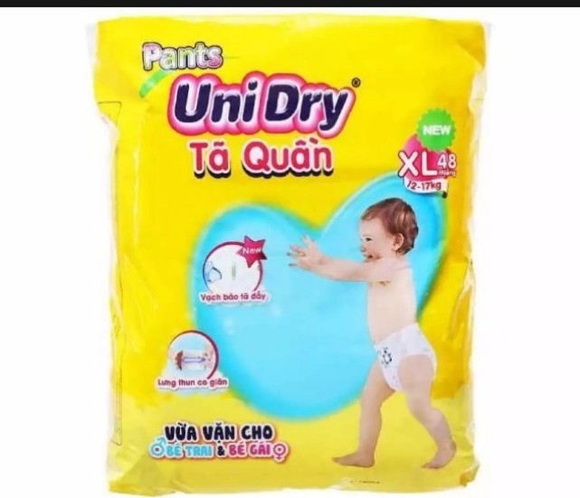 Tă quần Unidry size XL48 miếng dùng cho trẻ từ 12-17kg