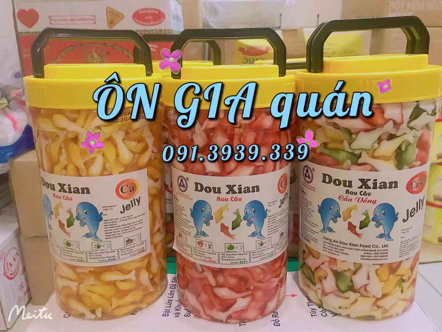 THẠCH DOUXIAN - THẠCH CÁ - THẠCH TRỨNG - 2.5KG - TOPPING TRÀ SỮA - THƠM NGON - GIÒN