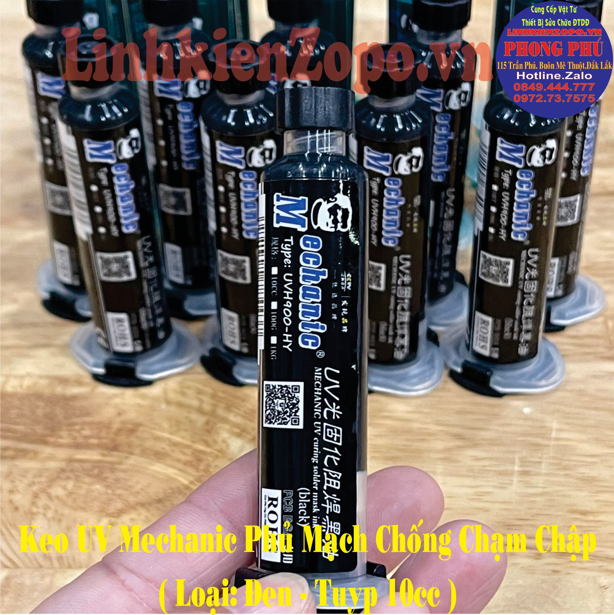 Keo UV Mechanic Phủ Mạch Chống Chập Chạm