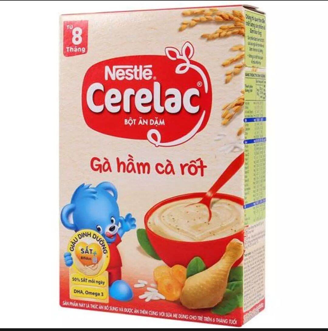 Bột ăn Nestle Cerelac Gà hầm cà rốt