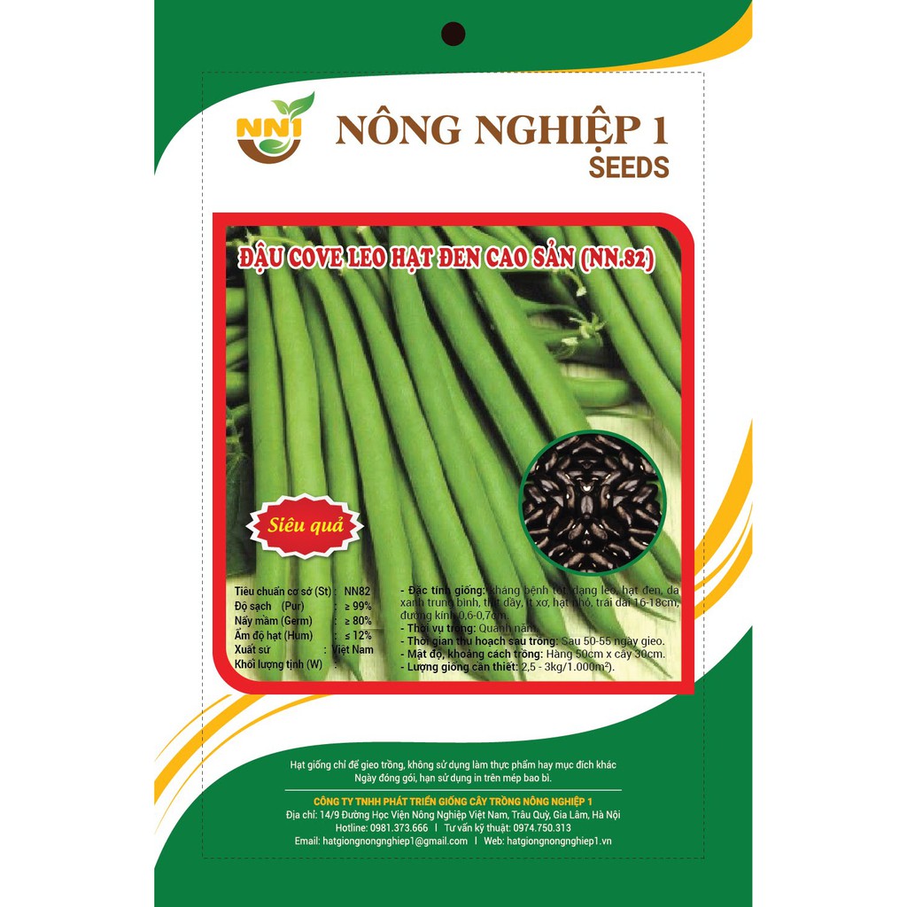 Hạt giống đậu cove leo cao sản - 50gam