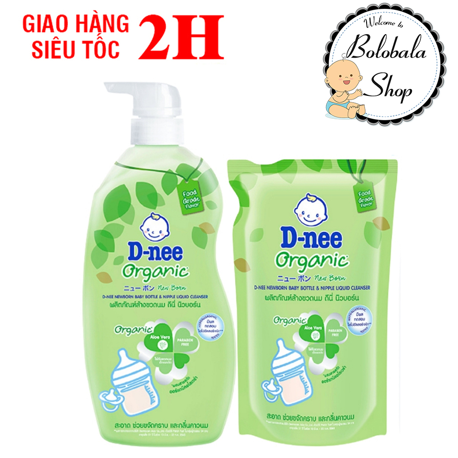Nước rửa bình Dnee chai 600ml/ túi 550ml