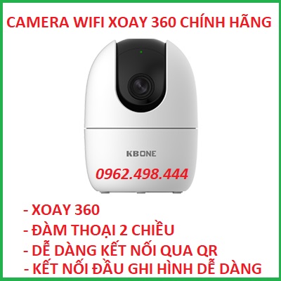 CAMERA WIFI XOAY 360 KBONE FULLHD 1920X1080 BH 24 THÁNG