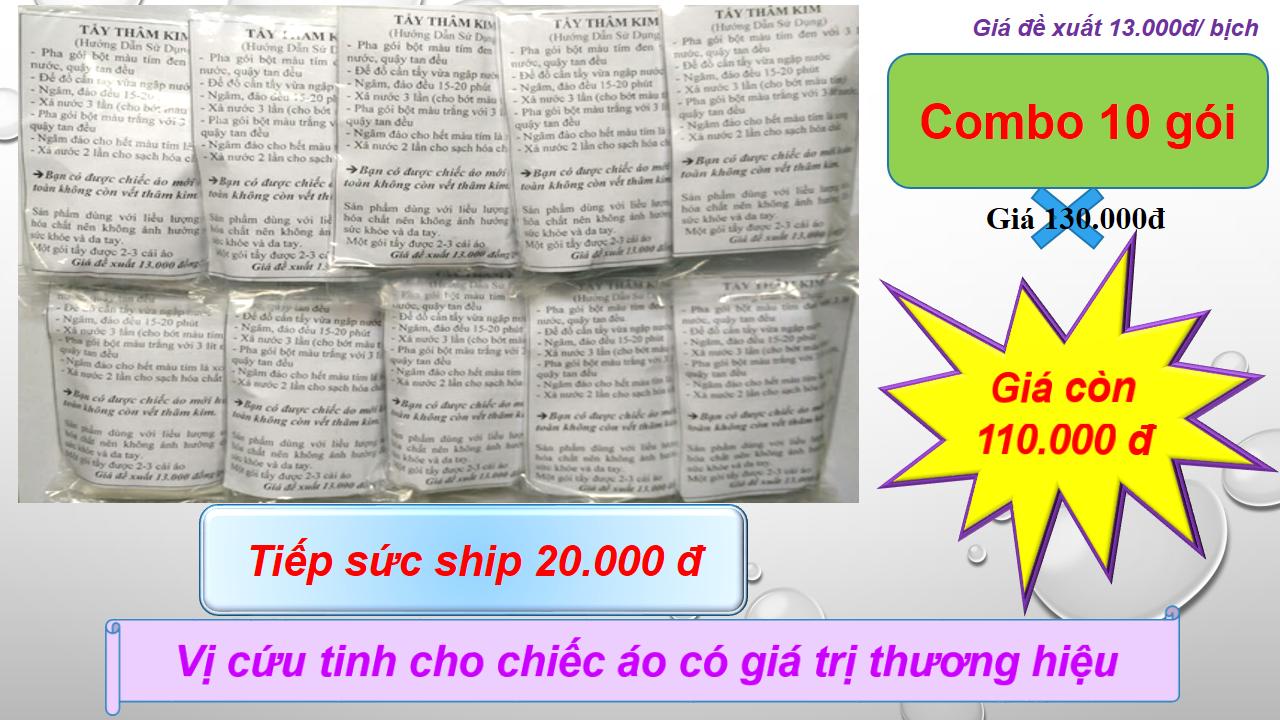 Tẩy thâm kim - Combo 10 bịch