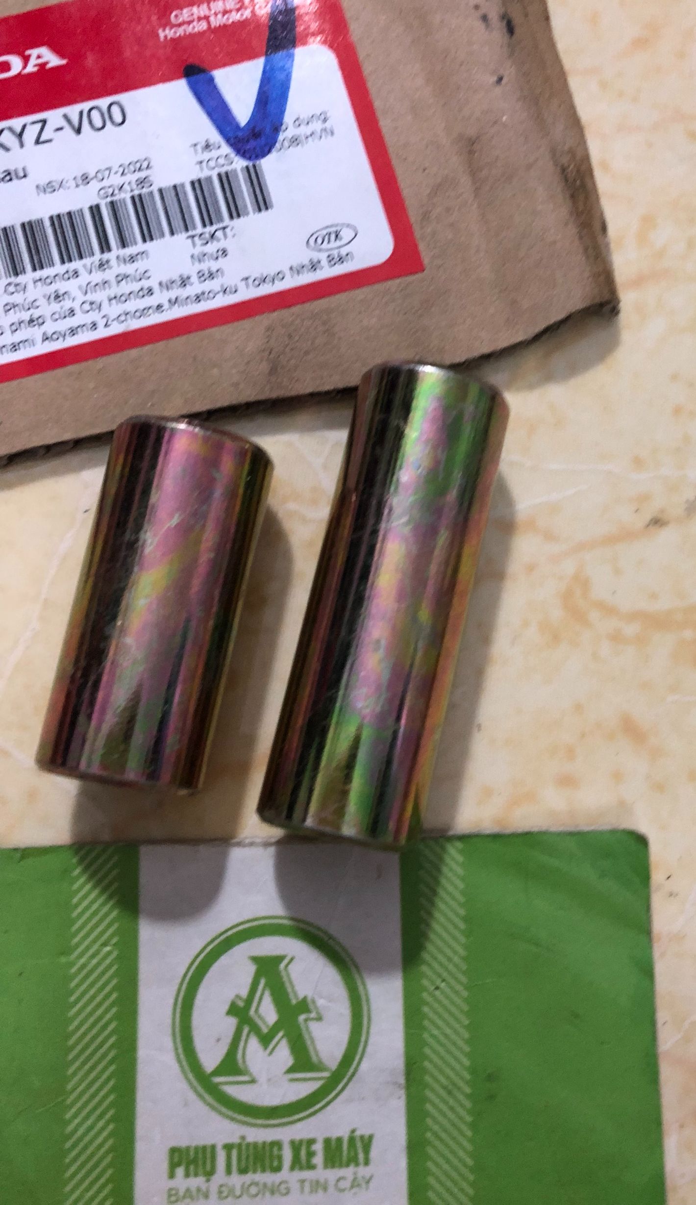 Ống chỉ canh đùm Dream.Wave trước + sau