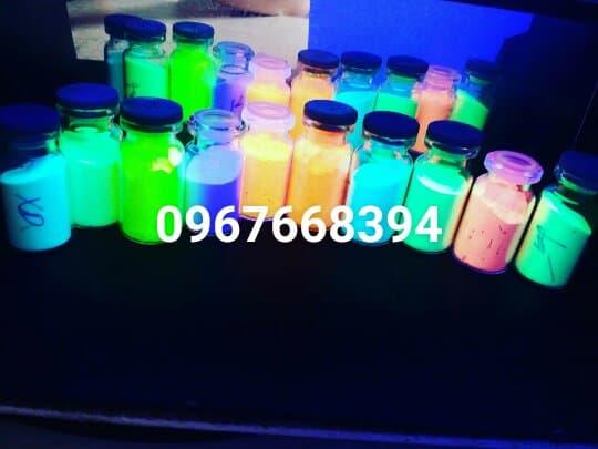 Combo 5 lọ bột dạ quang và 5 lọ sơn dạ quang