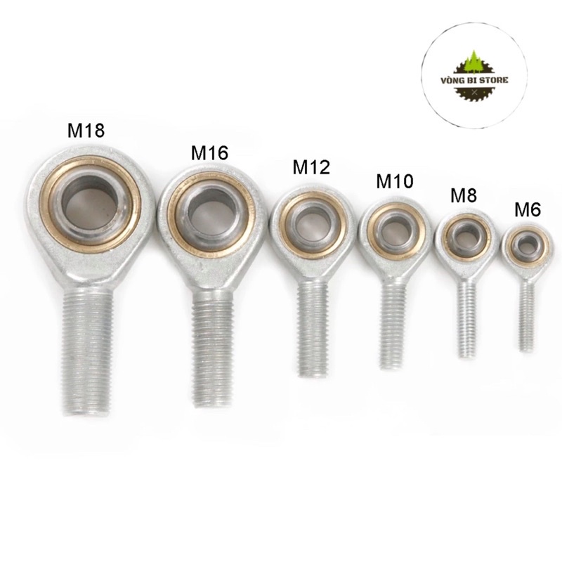 Vòng bi mắt trâu sa...t/k 6mm, 8mm, 10mm, 12mm, 14mm, 16mm t/k
