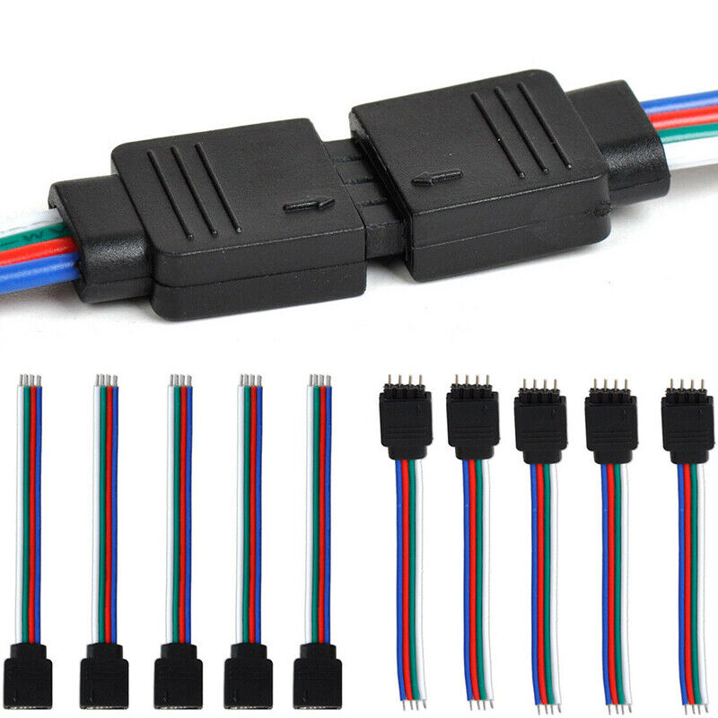 Jack đực, jack cái 4 pin , đầu nối cho led dây đổi màu rgb
