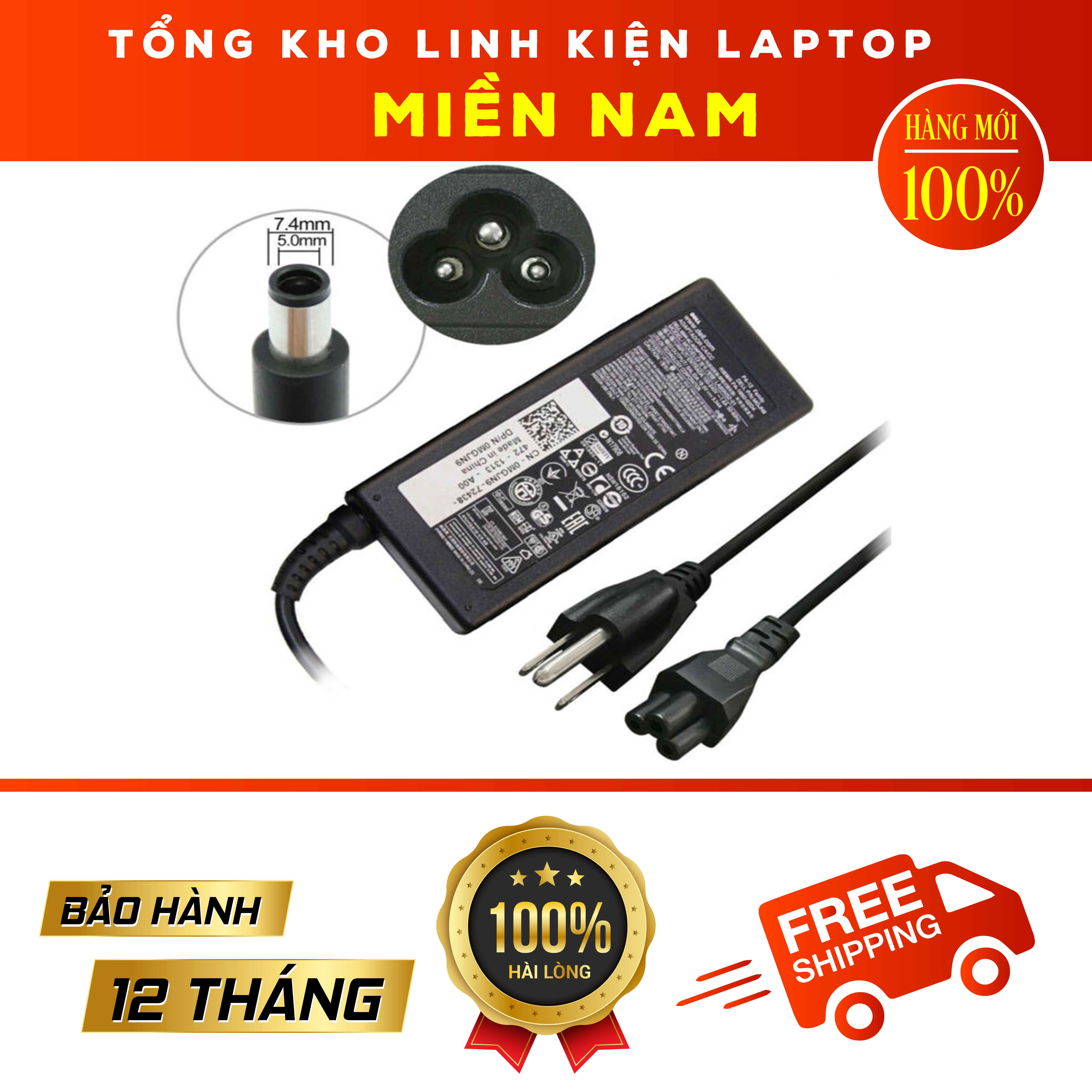 Sạc cho laptop dell inspiron 3558 5537 5542 5547 5548 5552 5568 1570