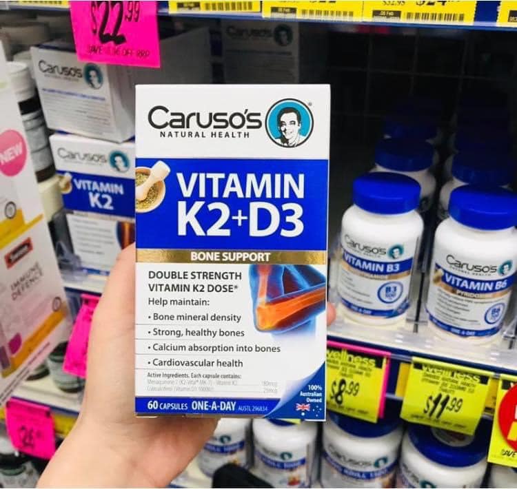 Giảm giá Vitamin k2 + d3 carusos 60 viên - BeeCost