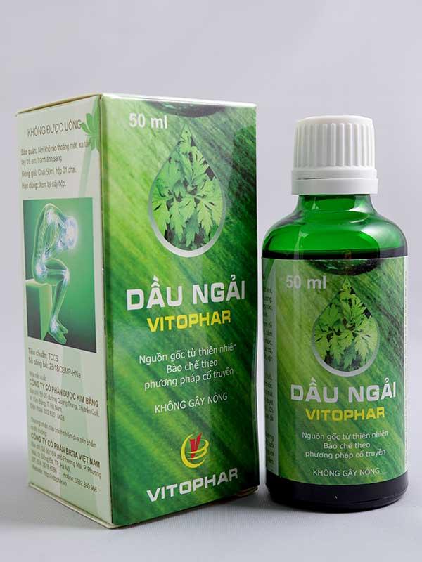 Tinh dầu ngải cứu vitophar hỗ trợ xương khớp chai 50ml