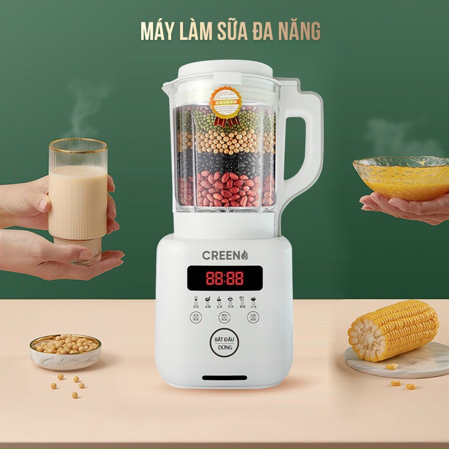 Máy làm sữa hạt đa năng creen ba - 138