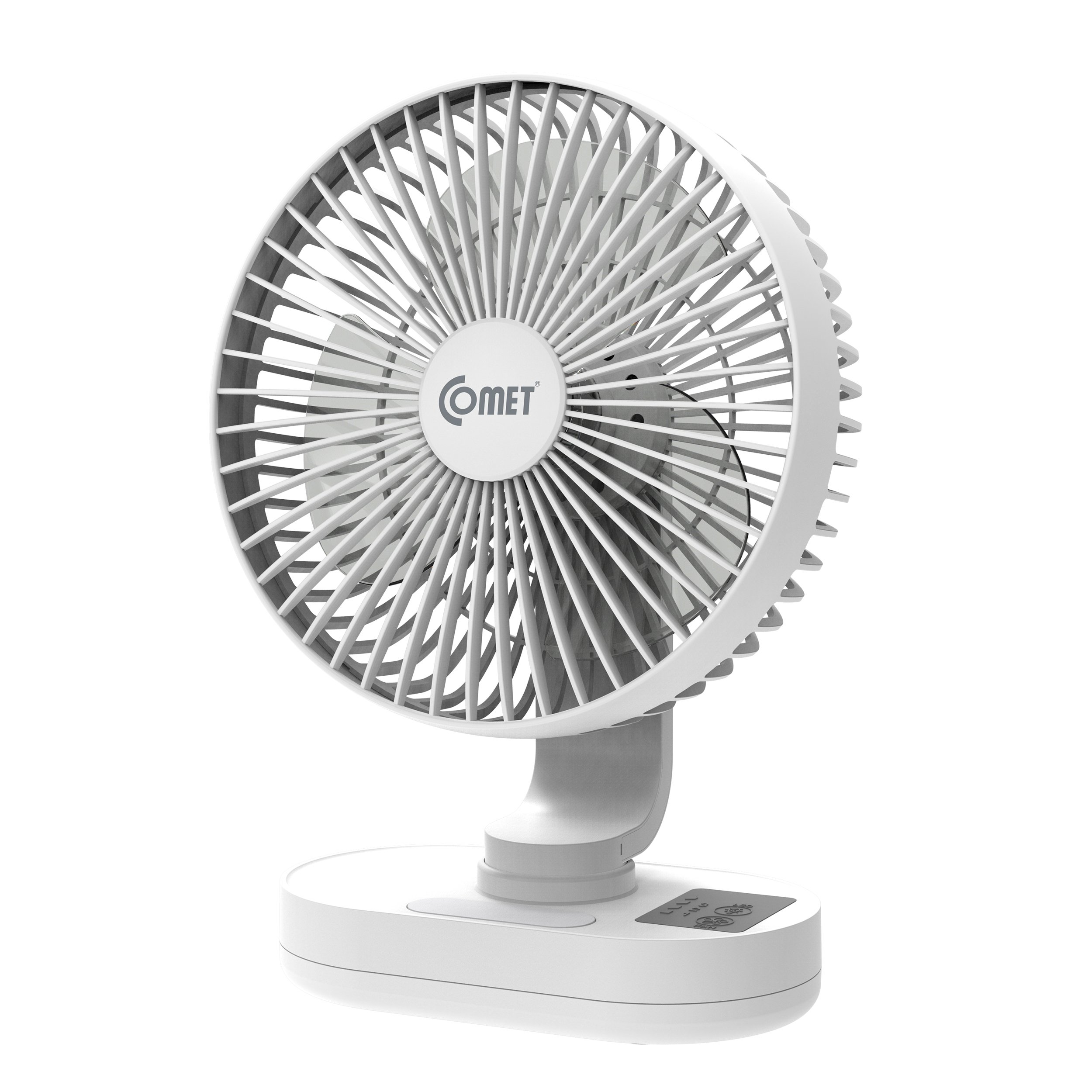 Quạt Sạc Comet CRF1406 có thiết kế nhỏ gọn, đẹp mắt, có thể mang theo mọi lúc mọi nơi