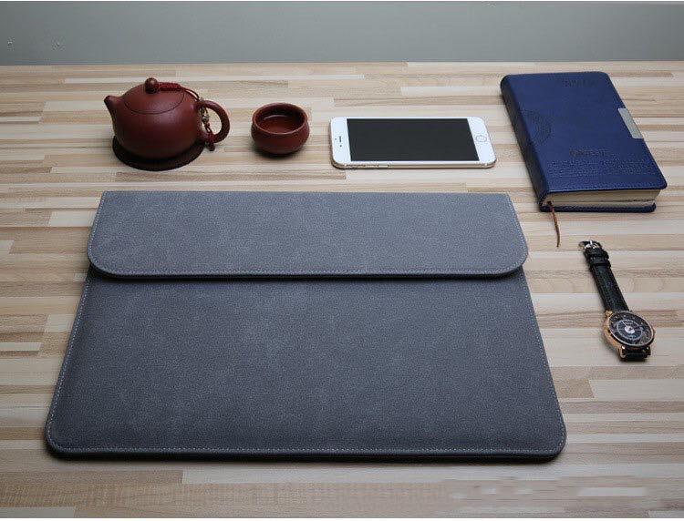 Bao da, túi da chống sốc cho Macbook, Laptop 13.3 inch