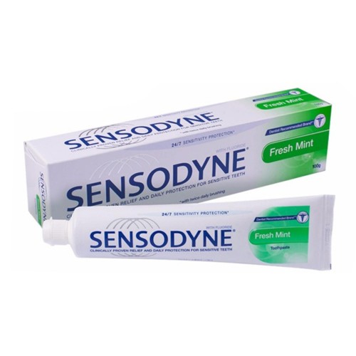 Kem đánh răng sensodyne bạc hà fresh mint 100g