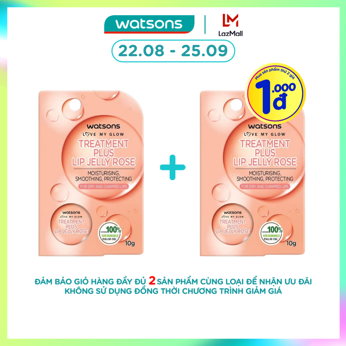 Son Dưỡng Watsons Treatment Plus Jelly Rose 10g