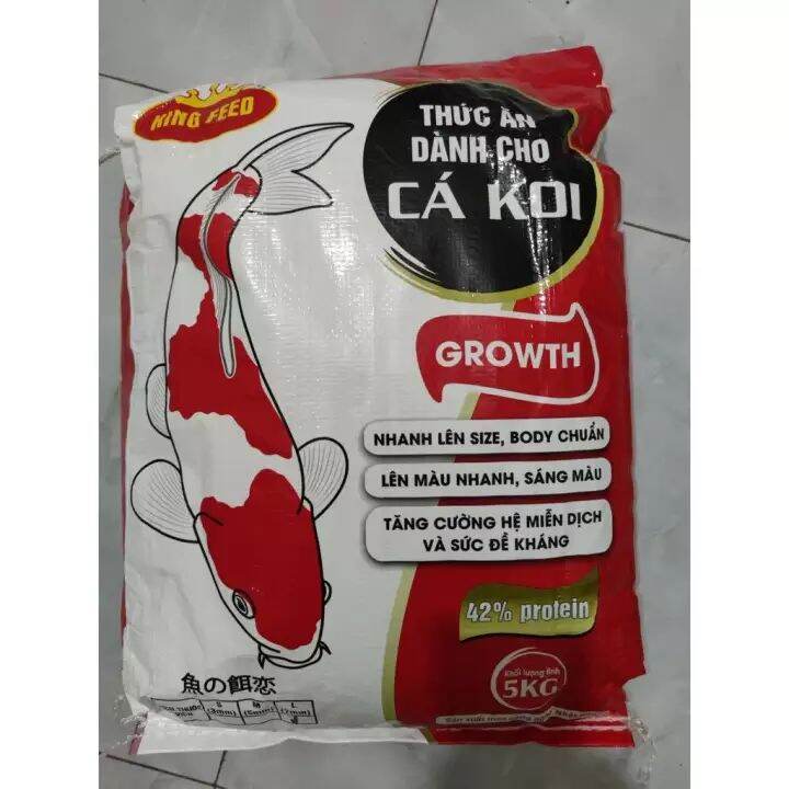 1kg cám cá koi King feed 42% đạm.