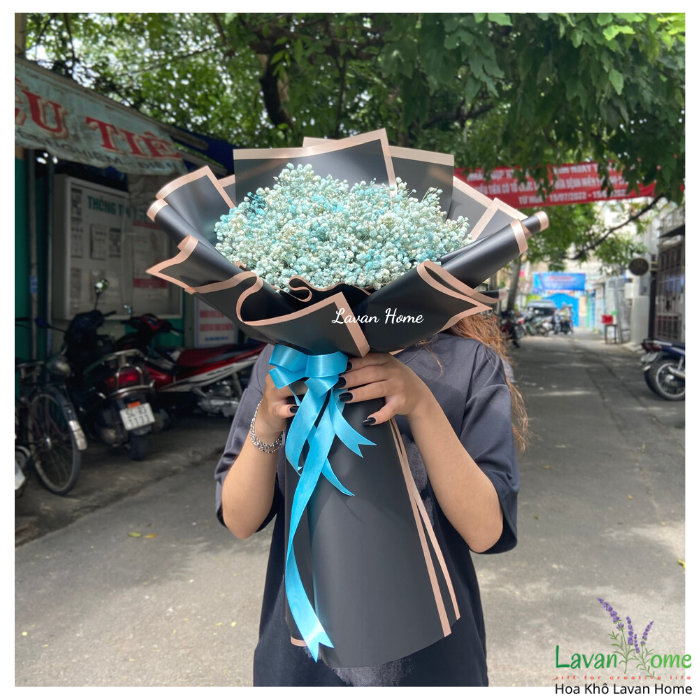 Bó hoa baby khô size trung tặng kèm thiệp - Quà tặng các dịp lễ quốc tế phụ nữ, quà tặng ngày kỉ niệm, lễ tốt nghiệp, sinh nhật, hoa tặng cô giáo,lễ tình nhân, giáng sinh  - Lavan Home