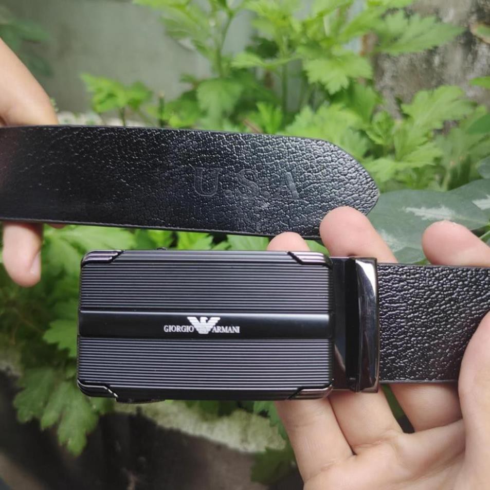 Thắt Lưng Nam Dây Nịt Nam Da Bò [ BAO TEST LỬA ] Nguyên Tấm Kết Hợp Khóa Tự Động Chống Gỉ Đúc Nguyên Khối