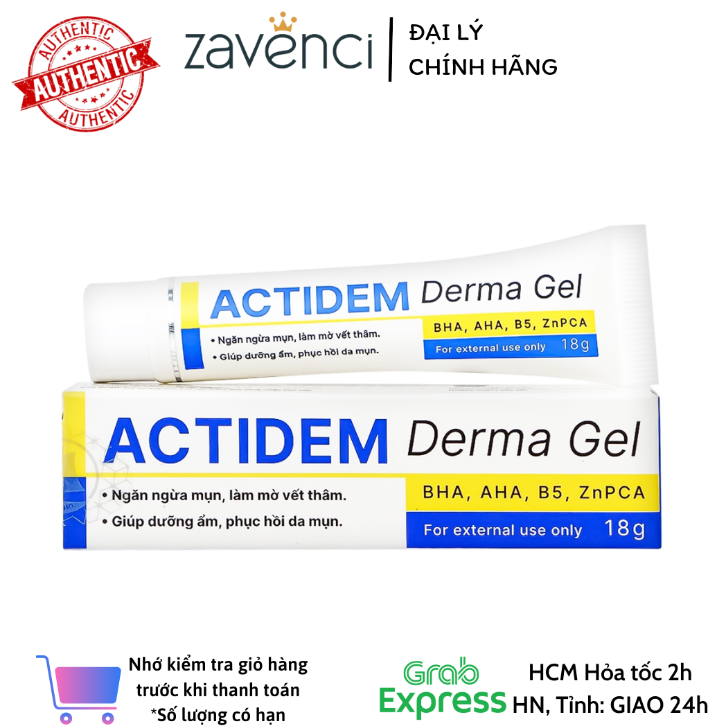 Gel Giảm Mụn Giảm Thâm Actidem Derma Gel (18g) - Zavenci Offfical