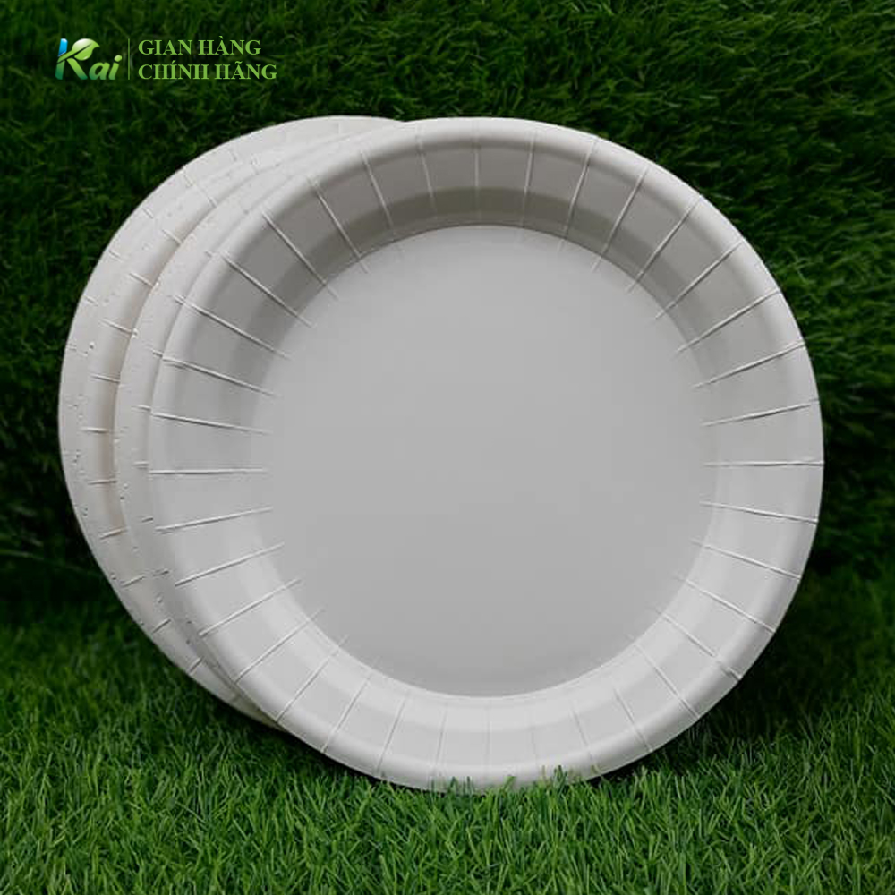 50 dĩa giấy dùng một lần, đường kính 28 cm / 25 cm / 17cm / 15 cm, tiện dụng, an toàn, thân thiện môi trường, gía sỉ