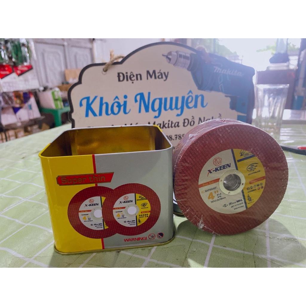 Đá cắt x-keen phi 107mm hộp 25 viên