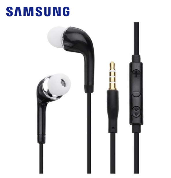 (MÀU ĐEN) - Tai nghe cho điện thoại Samsung A10/A20/A30/A50/M10/M20/M30/A70/A80/J7pro/J7prime/Note10 lite chất lượng âm thanh stereo với âm bass mạnh mẽ có mic đàm thoại  - Cam Kết Zin Chính Hiệu - thegioisilevip
