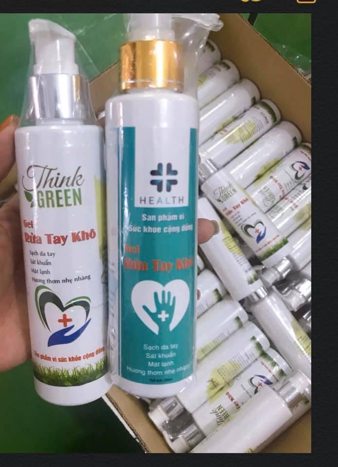 Gel rửa tay khô think green sạch tay kháng khuẩn 200ml