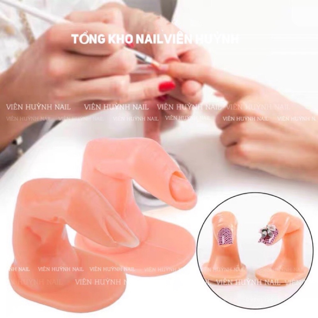 Ngón tay giả tập sơn nail