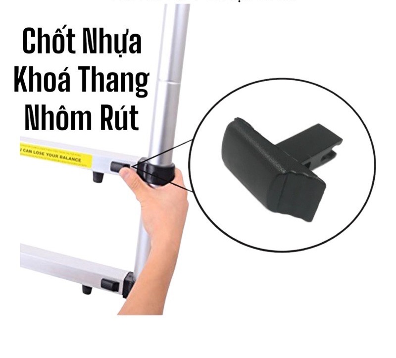 Chốt khóa thang nhôm rút - Nút Khóa Thang Nhôm Rút- phụ kiện thang nhôm rút