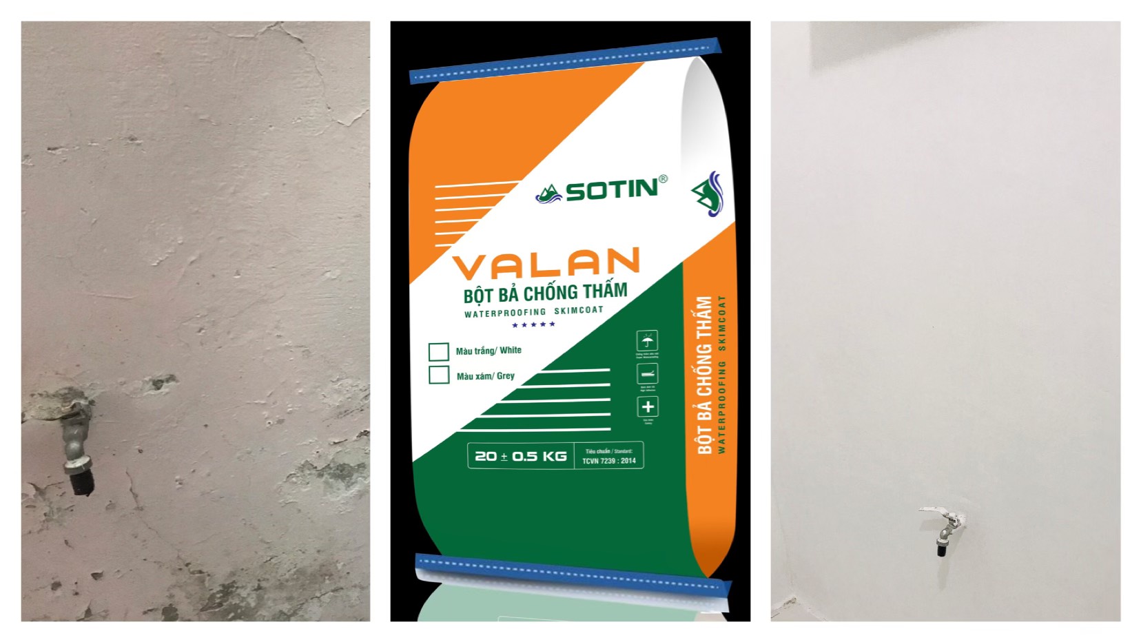 Bột bả chống thấm valan - sotin
