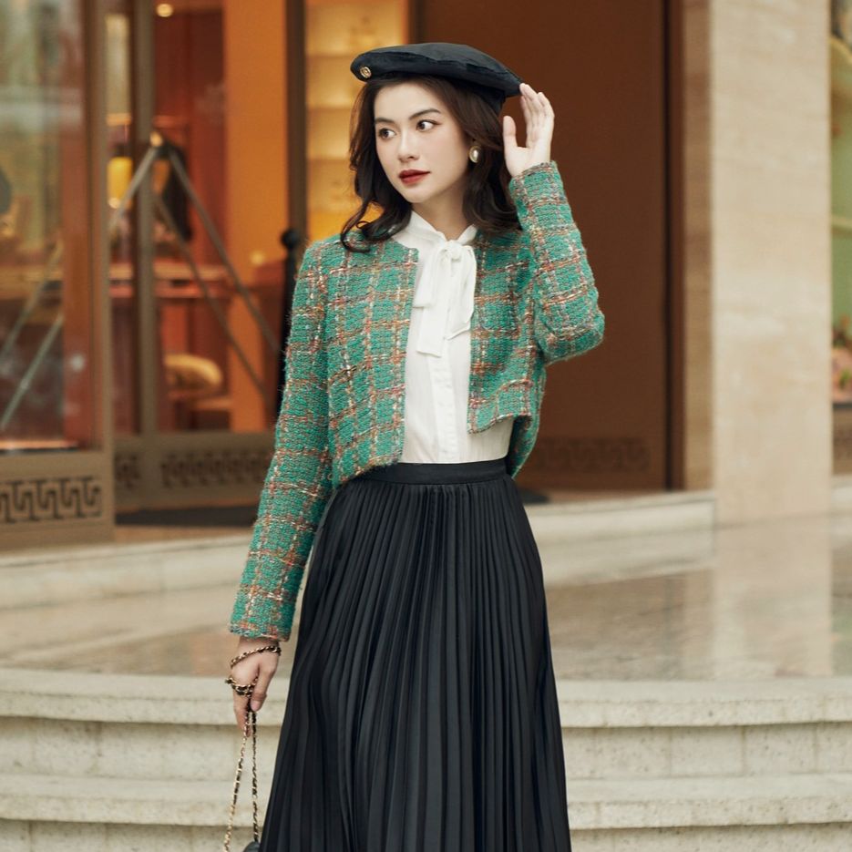Olv - áo khoác hasie tweed coat