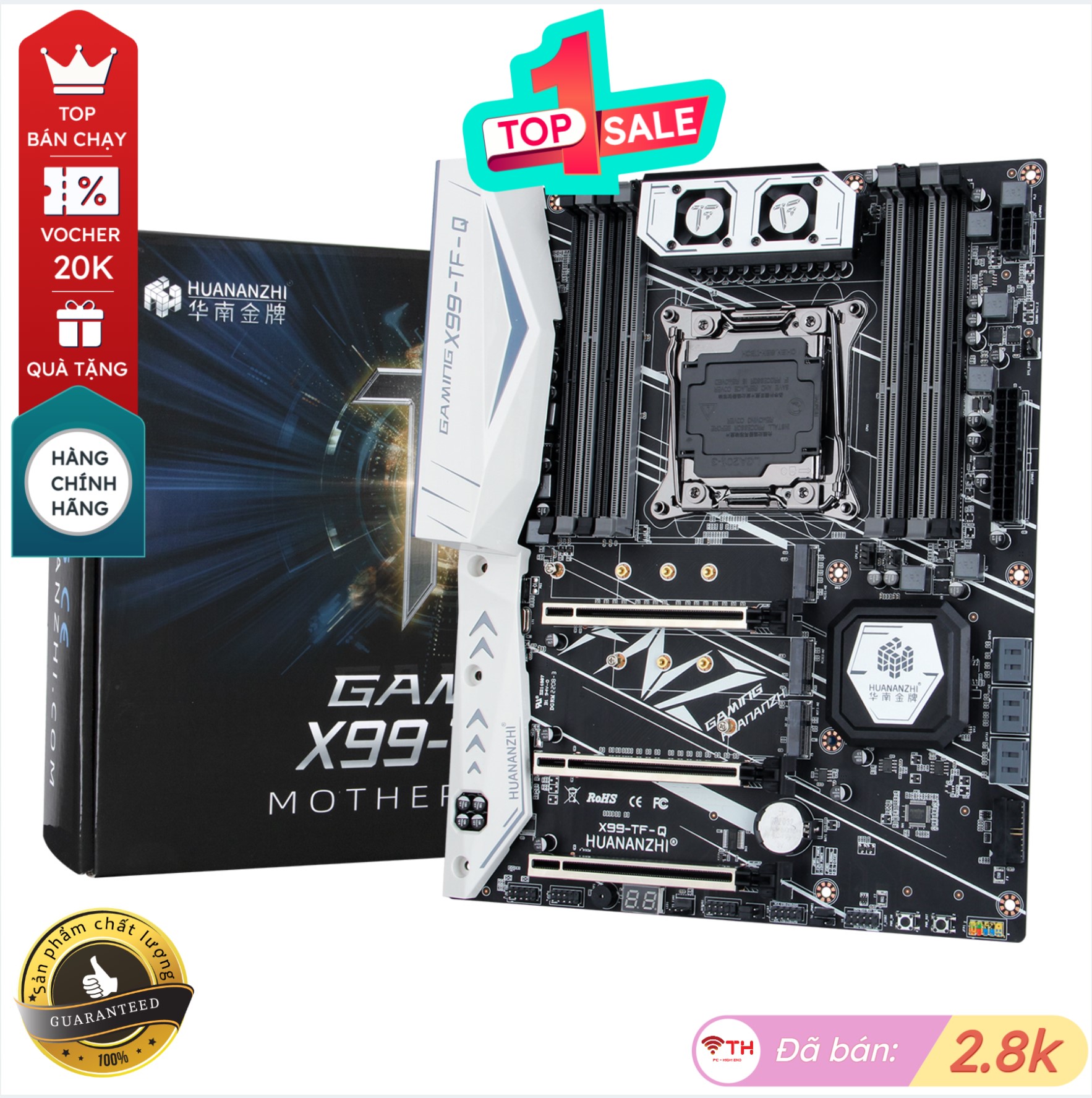 Bo mạch chủ Mainboard Huananzhi X99TF-Q Socket 2011-v3  X99 TF-Q hỗ trợ