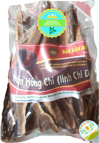 500gr Nấm hồng chi (Linh chi r.ừng tự nhiên) thái lát tăng cường sức khỏe, giảm ung thư