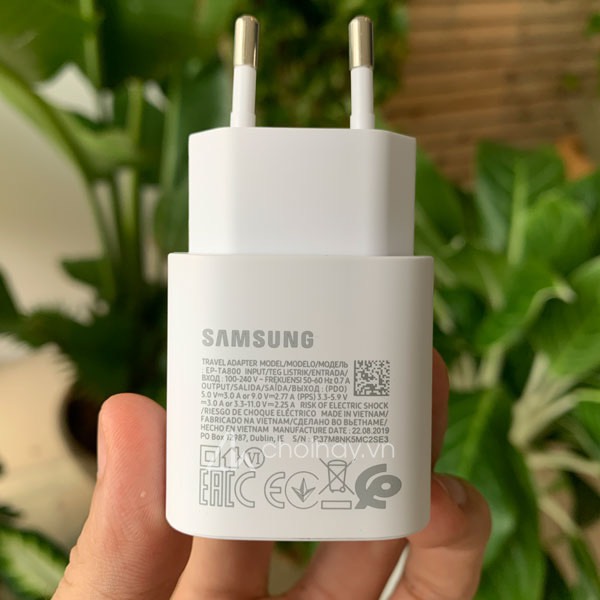 Cóc sạc, củ sạc nhanh samsung 25w bóc máy bảo hành 1 năm