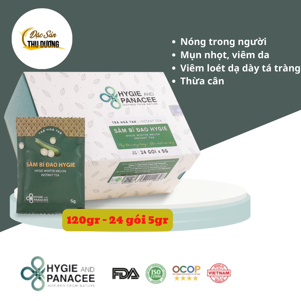 Sâm bí đao dạng trà hòa tan - Thảo dược hygie combo 24 túi - Giải khát, Thanh nhiệt, mát gan, cung cấp năng lượng cho cơ thể