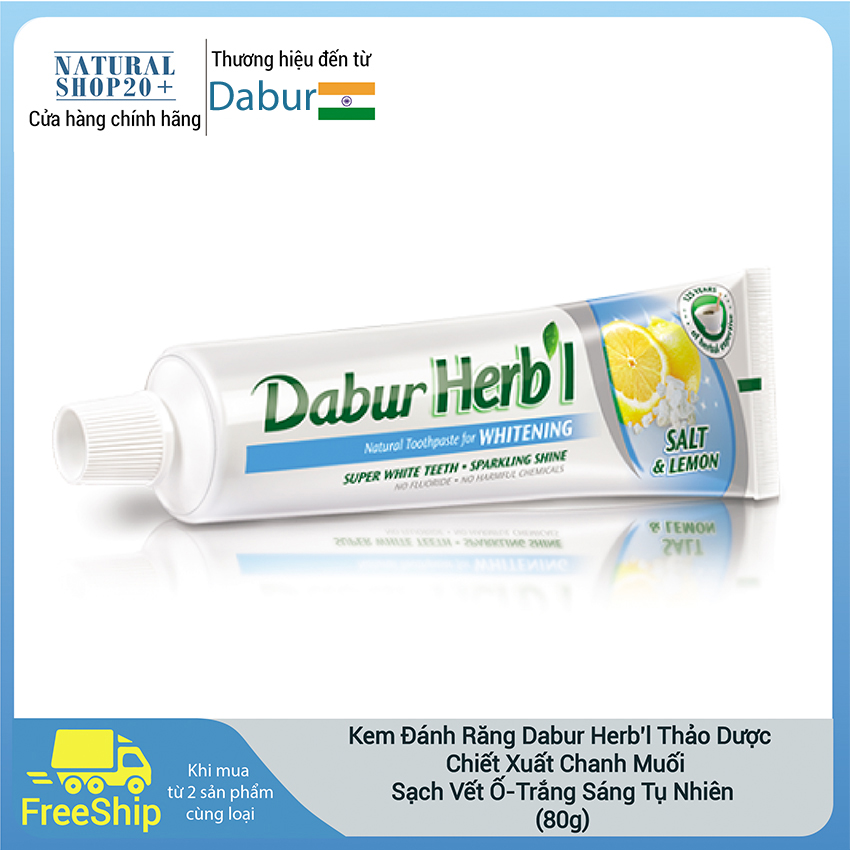 Kem đánh răng Dubar Herb’l Natural, Sản phẩm chuyên biệt làm trắng răng