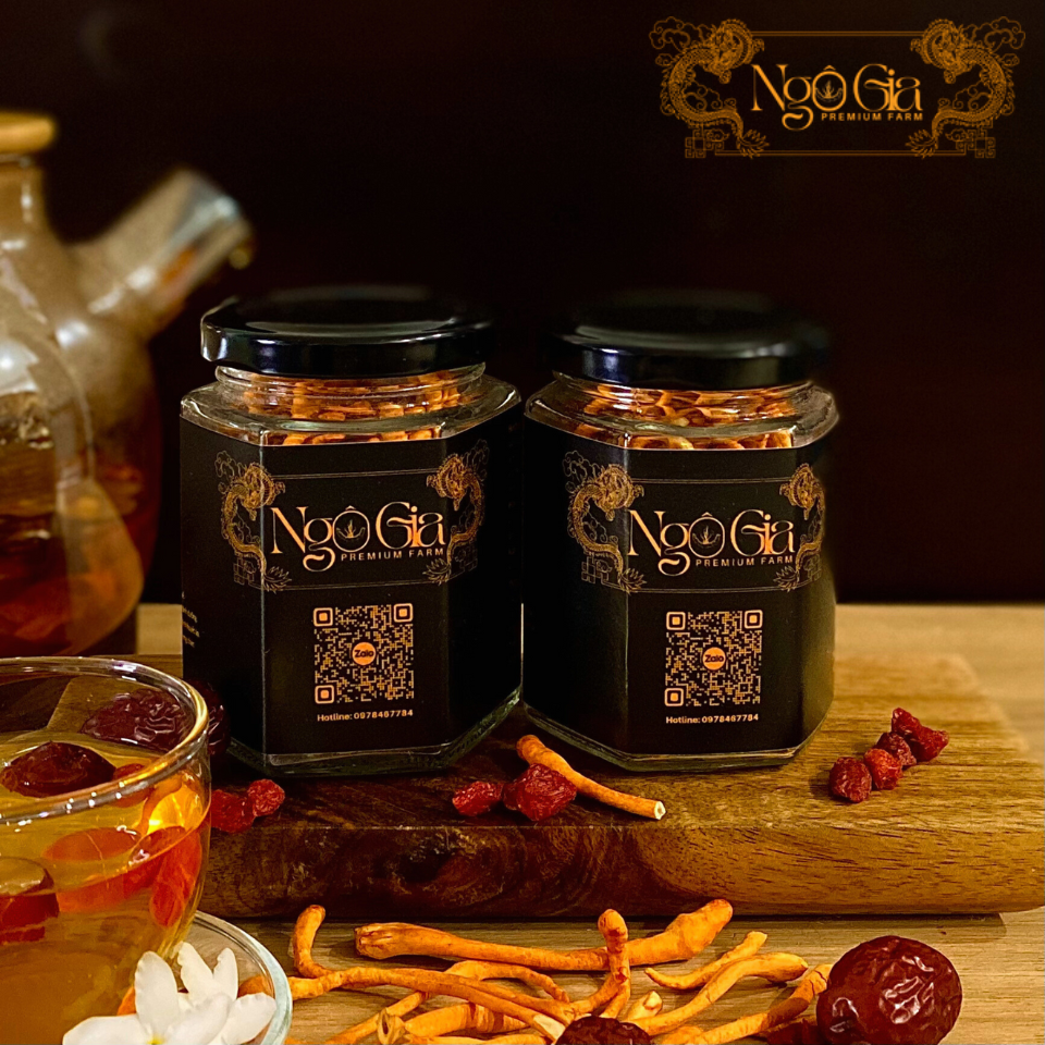 Nấm đông trùng hạ thảo sấy khô 10g - ngô gia farm