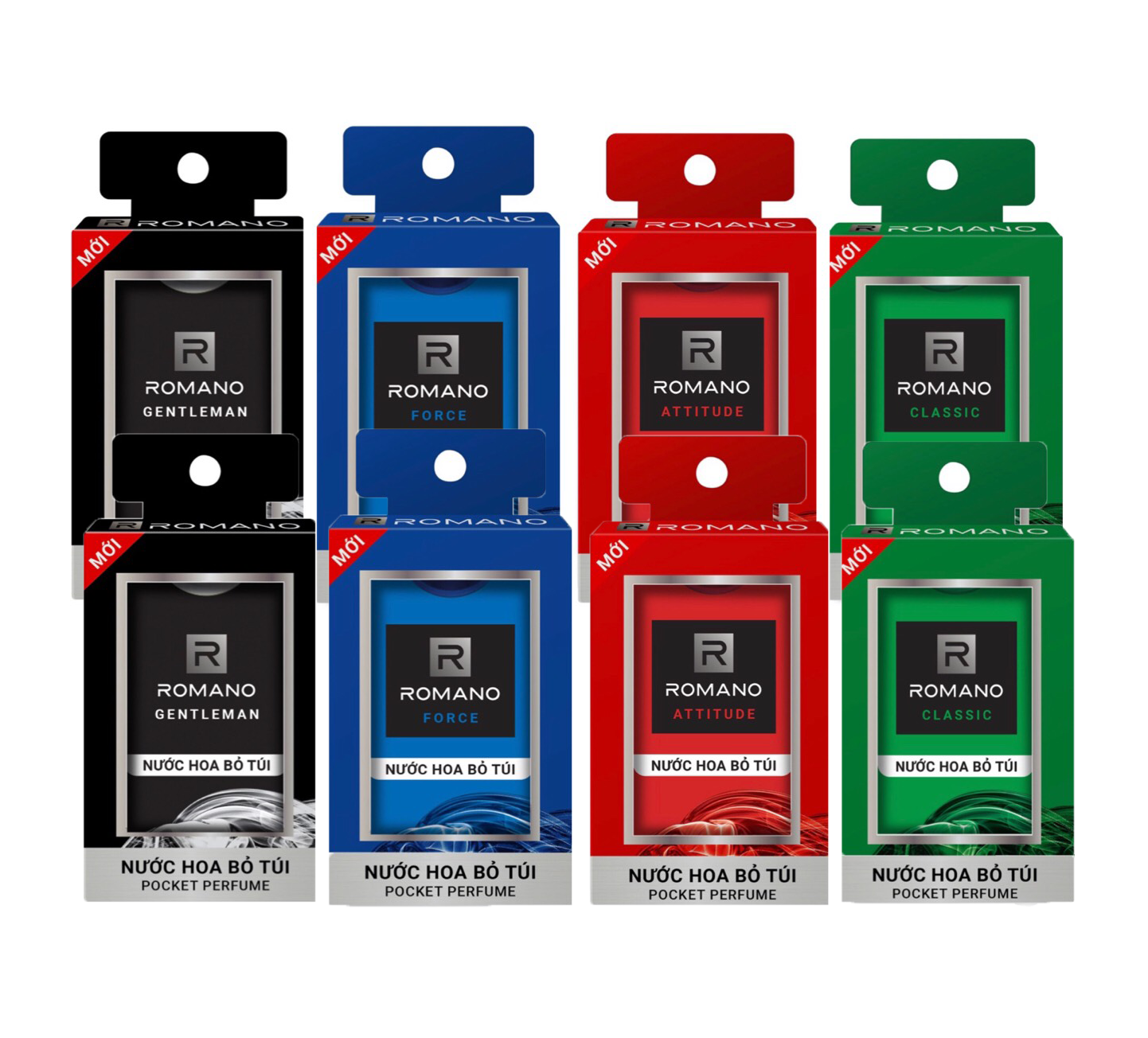 Combo 2 chai Nước Hoa bỏ túi cho Nam Romano 18ml/chai