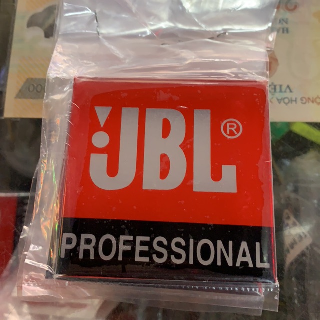 Tem jbl nhôm đỏ 6x6 com bo 2 chiếc