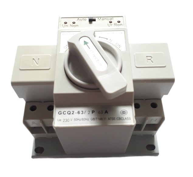 Cầu dao đảo nguồn điện tự động hai pha ATS 2P 63A, cầu dao đảo chiều tự động