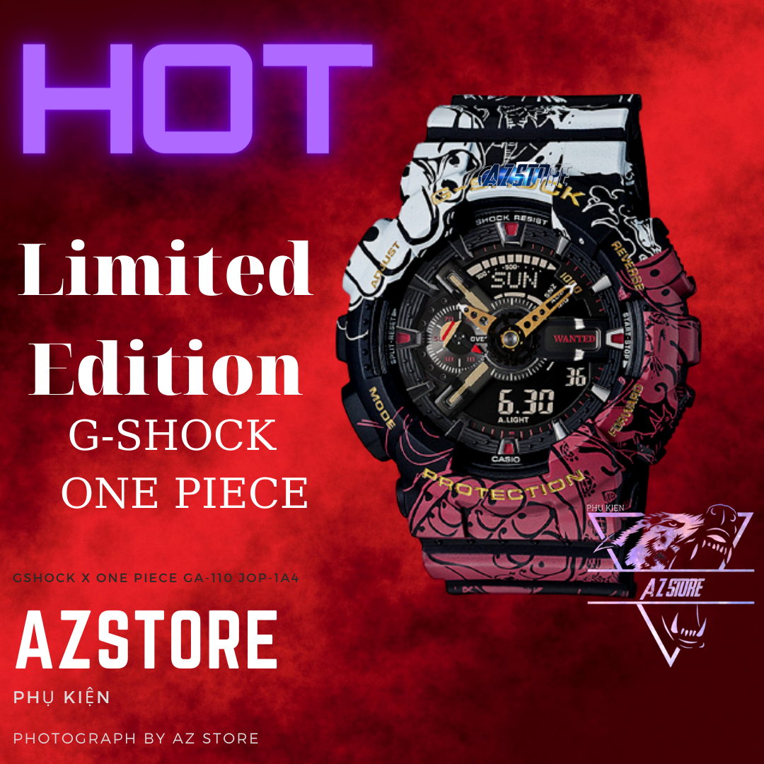 [HCM][LimitedxOnePiceGS] GshockAZ  GA-110JOP-1A4 Bản Đặc Biệt Đồng Hồ Thể Thao Nam Thời Trang Nam Đồng Hồ Đeo Tay Đồng Hồ Nam