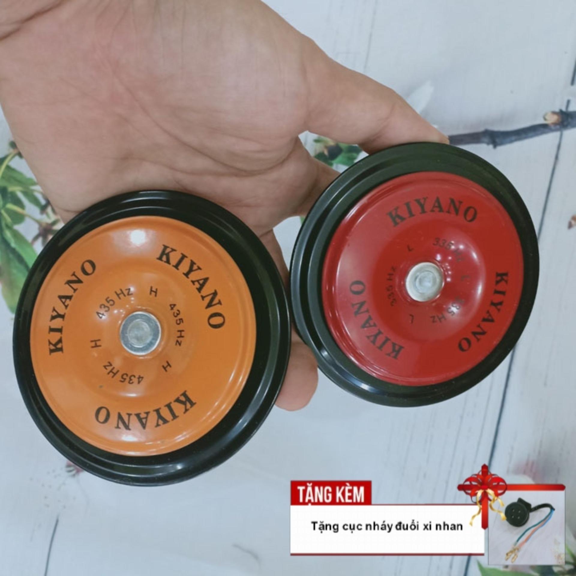 TẶNG CỤC NHÁY CHỚP XI NHAN SIÊU CHẤT - Còi đĩa KIYANO dành cho ô tô xe máy cực chất kêu cực to - A406